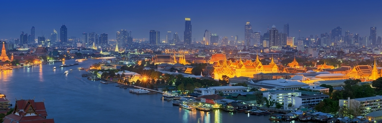 Panorama view of Bangkok