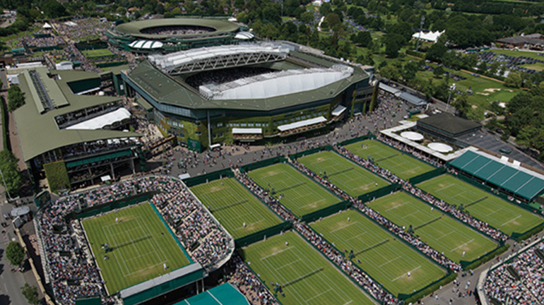 View of Wimbledon stadium